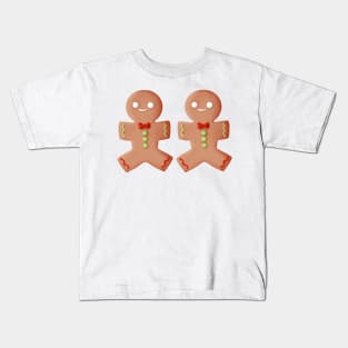 Gingerbread lgbt male couple Kids T-Shirt